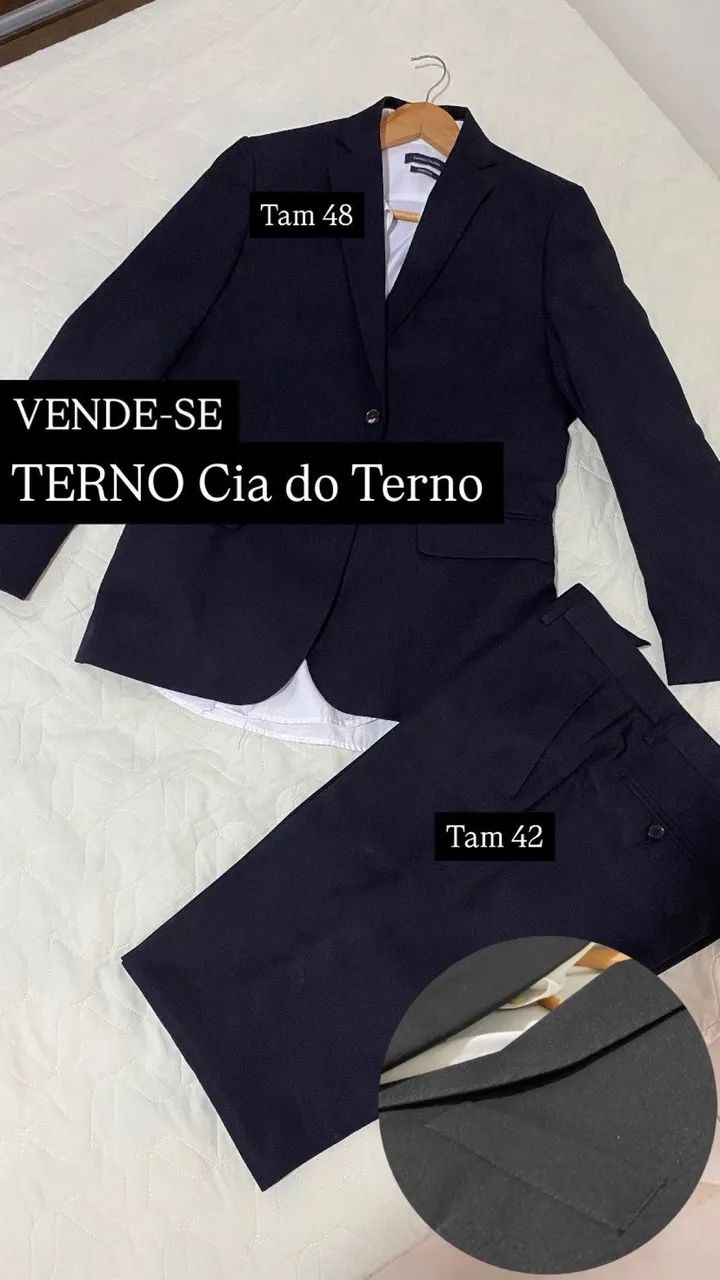 Terno e Calça Cia do Terno Tam 42 - Foto 2
