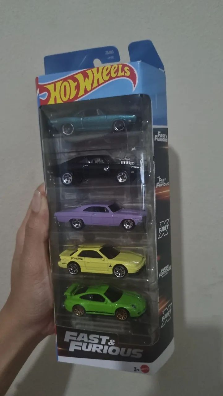 Hot Wheels Pacote com 5 carrinhos, FAST FURIOUS  - Foto 3