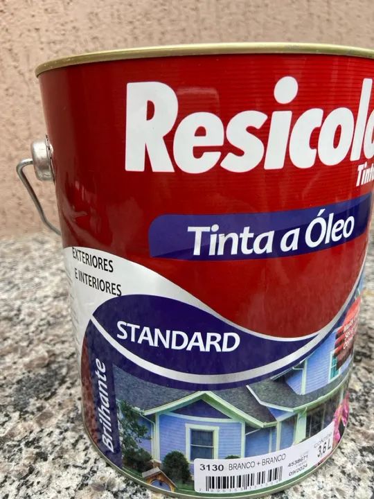 Tinta Resicolor a Óleo 3,6L Branco - Novo