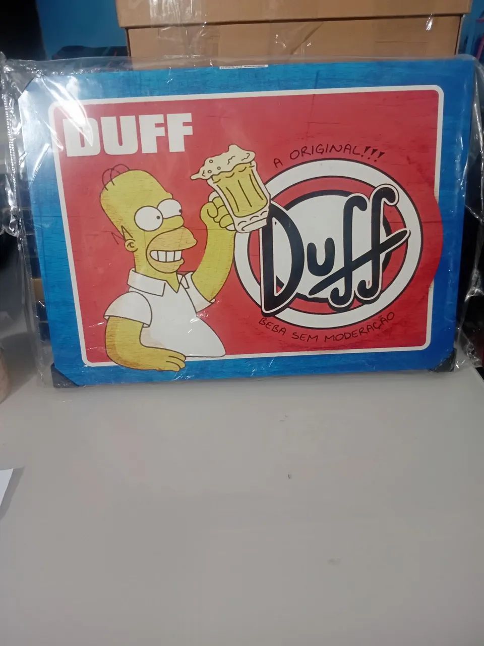 Placa decorativa Retangular Simpsons Duff30 x23cm