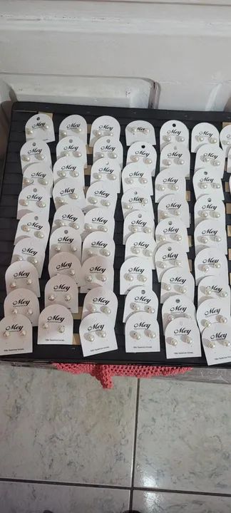 Brincos de pérola - Par de brincos - Foto 2