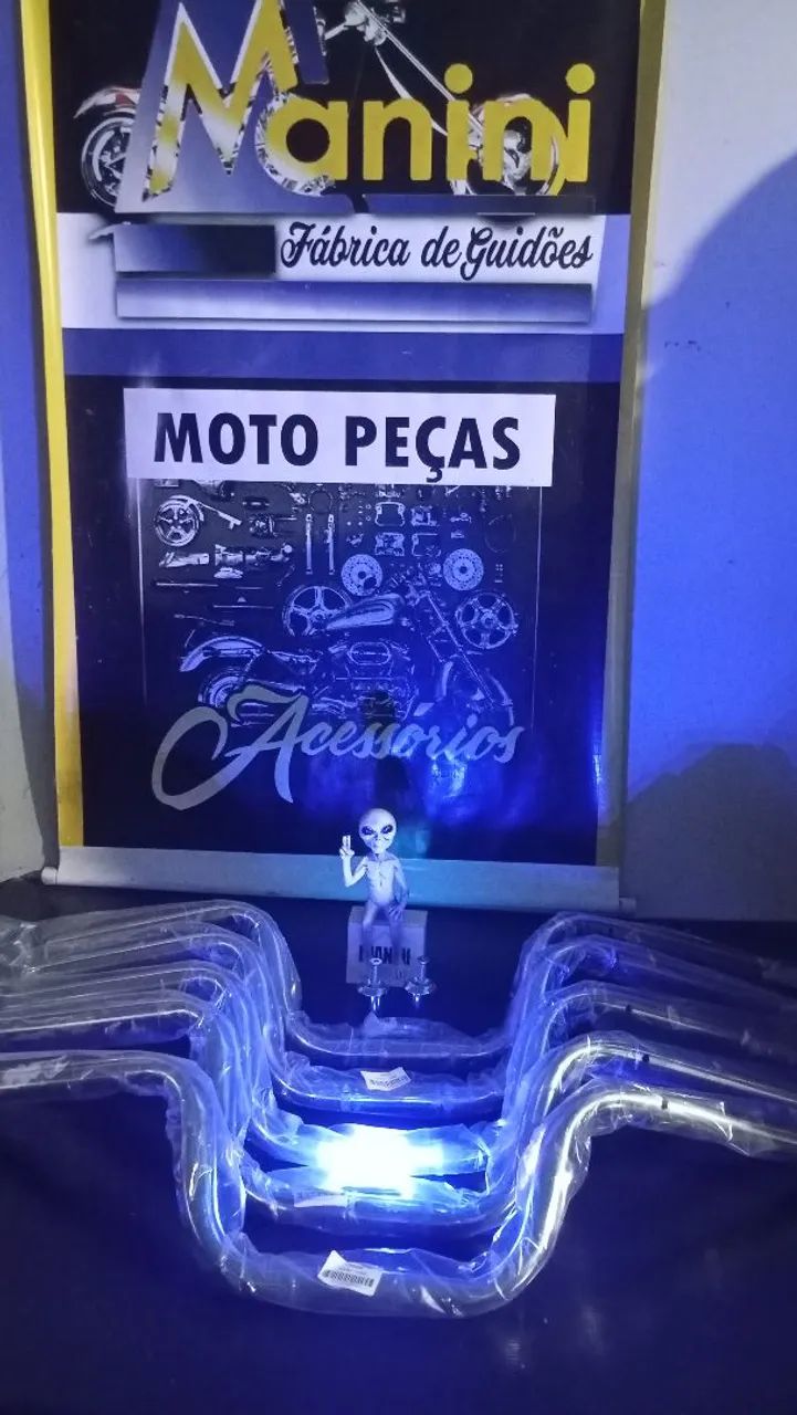 Guidão para Moto -1 unid c/peso interno  - Foto 2
