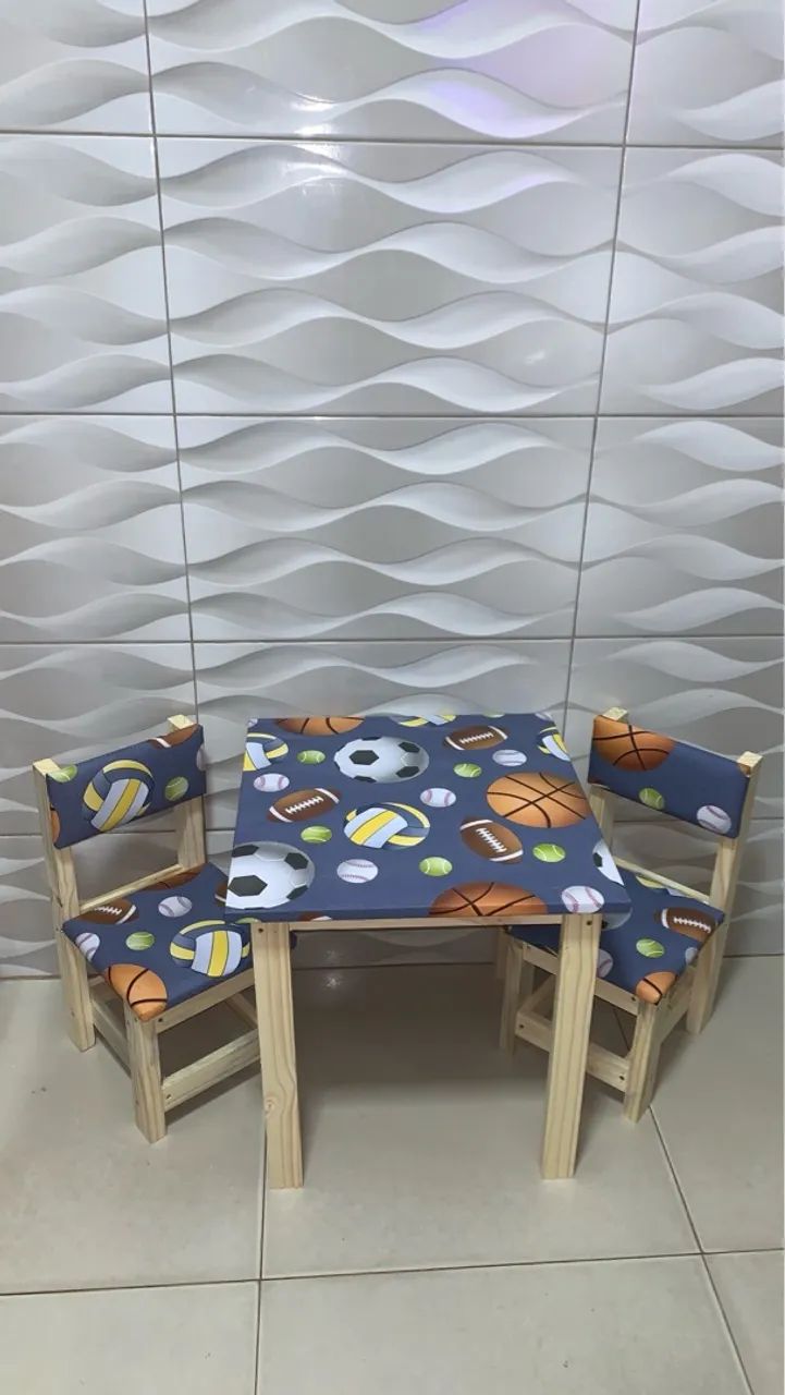 Conjunto de mesa infantil bolas 