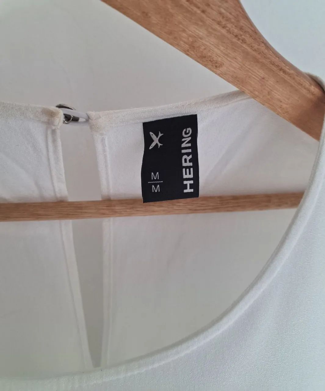 Vestido Hering Branco Midi Viscose - Foto 2