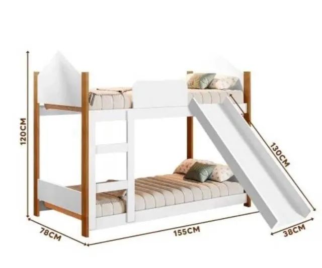 Beliche Infantil Mágia com Escorregador Novo fazemos entrega - Foto 2