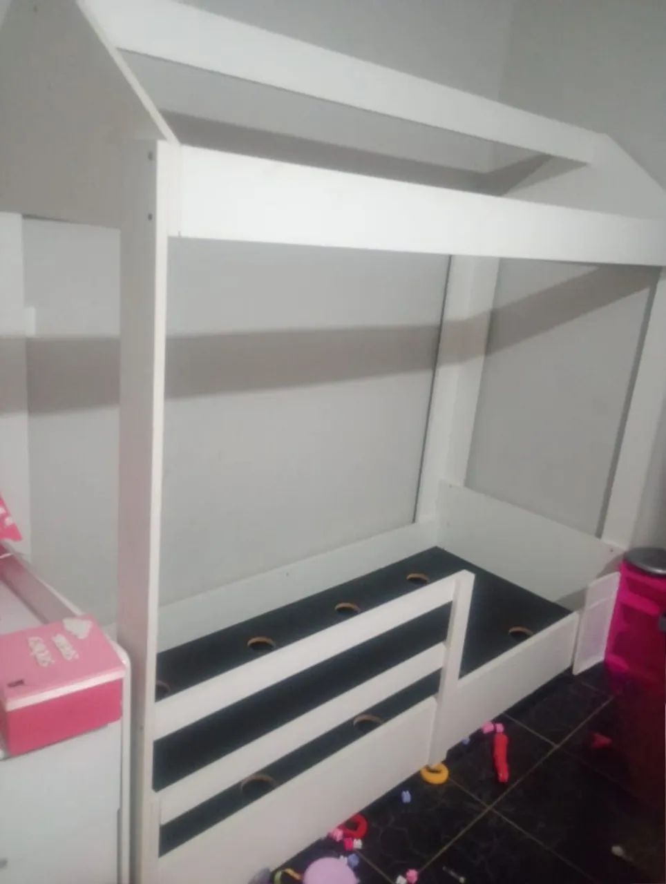Cama Infantil Casinha Branca - Foto 2