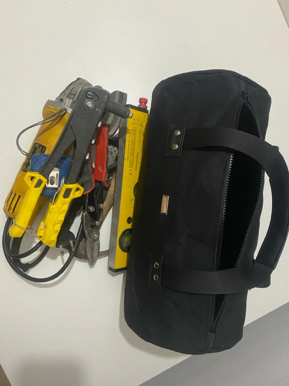 Bolsa de ferramentas em lona encerada