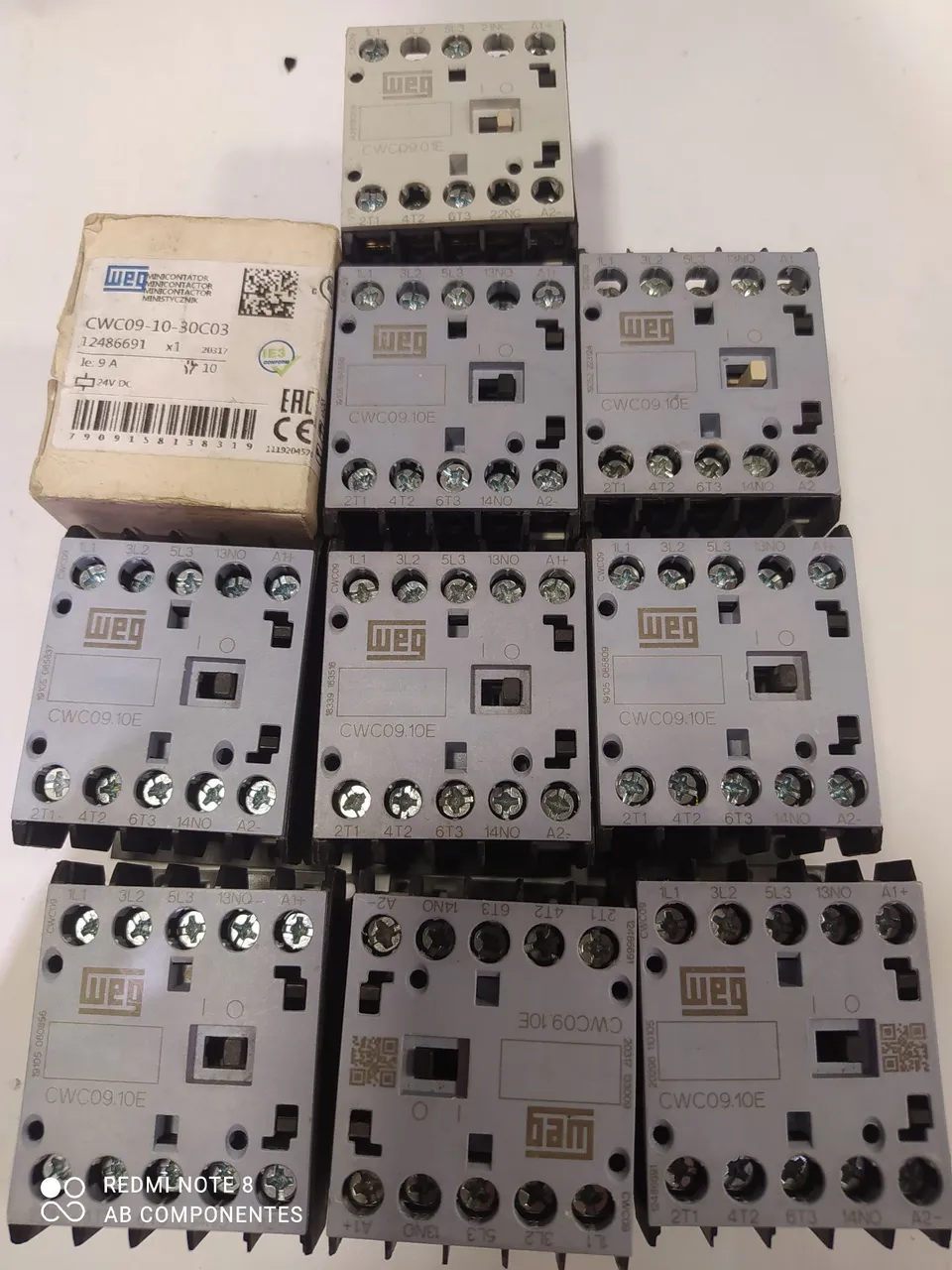 Contator WEG CWC09-10-30C03 - 9A - 24VDC