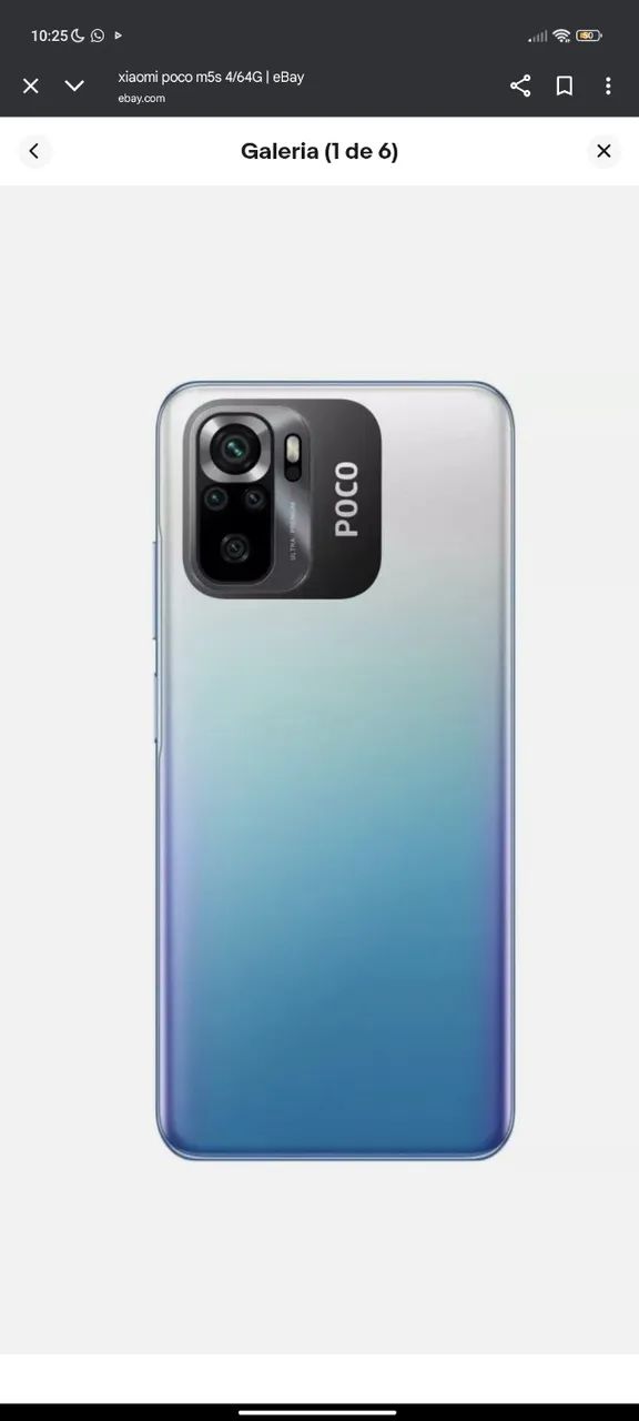Celular poco M5s 256 gb 8 Ram(mando foto dele no PV )faço até 450