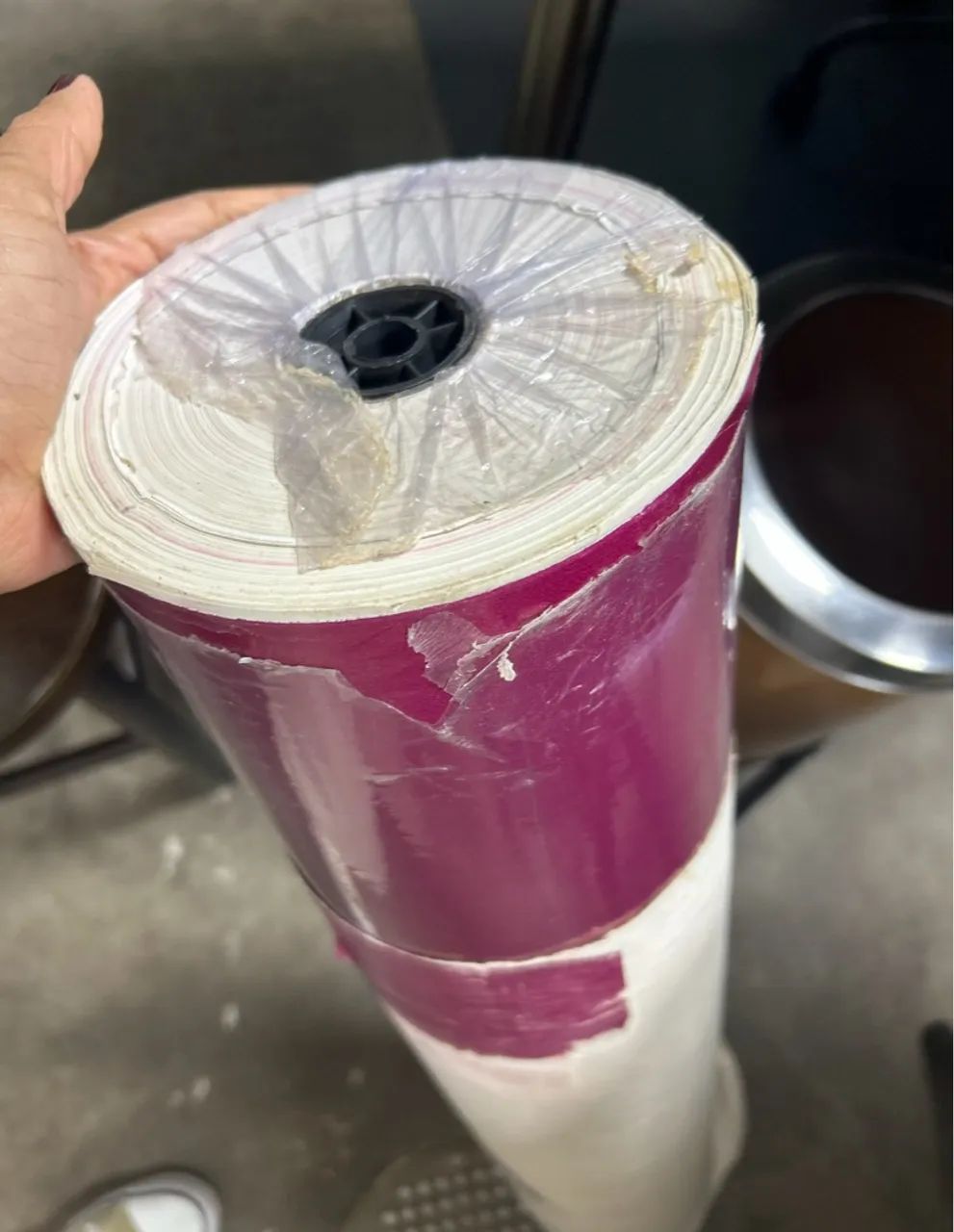 Wine-Colored Gift Wrapping Paper Roll