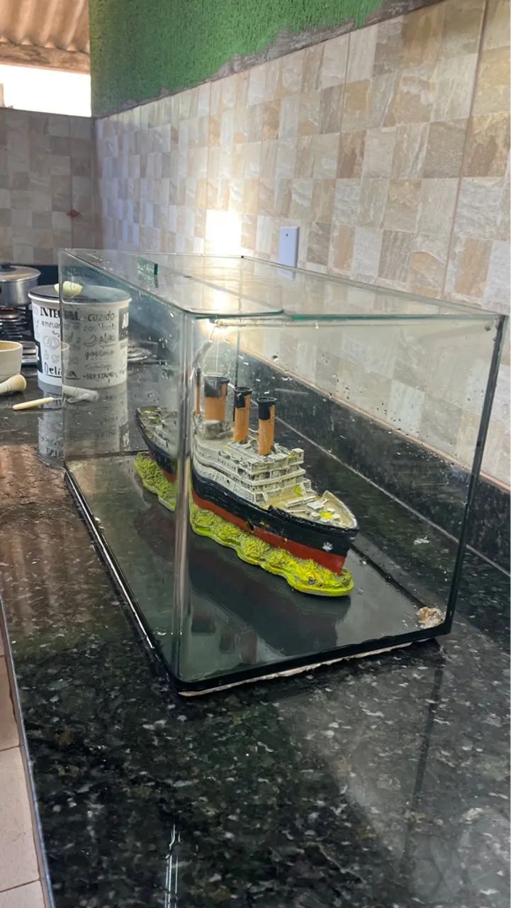 Aquário 60 litros com Navio Titanic - Foto 2