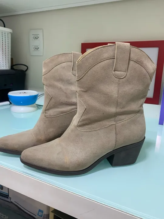 Botas Country Bege nr 35