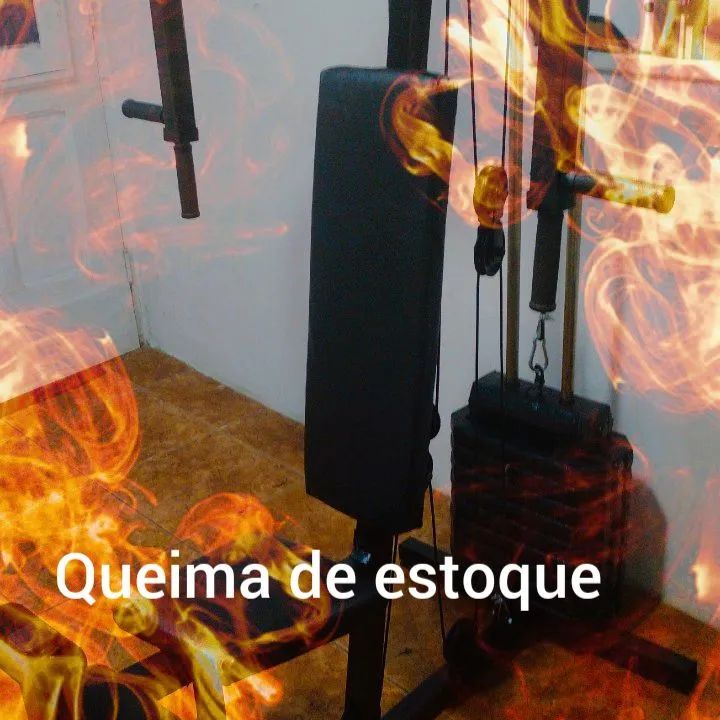 Academia Completa Semi Nova, só vendemos cliente testar equipamento  - Foto 3