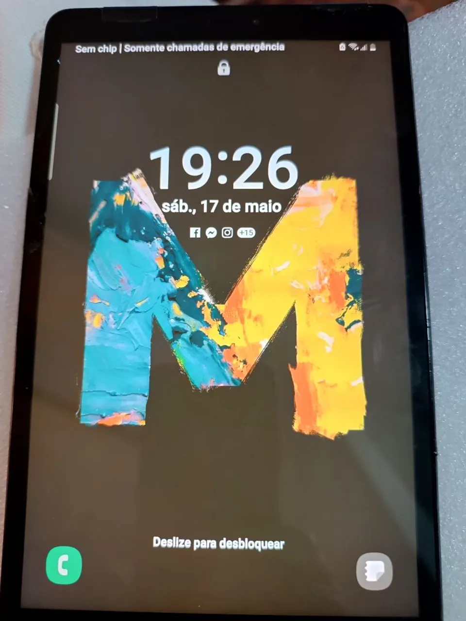 Tablet usado para aproveitamento de peças. Funcionando e com caneta 