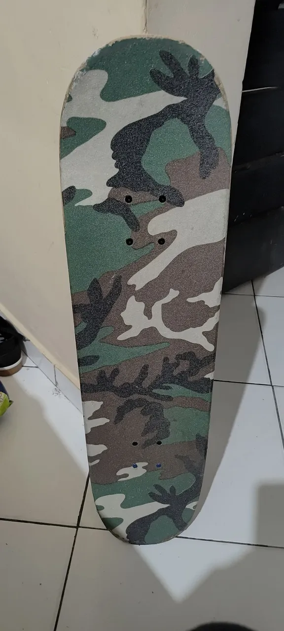 Skate com Shape Camuflado