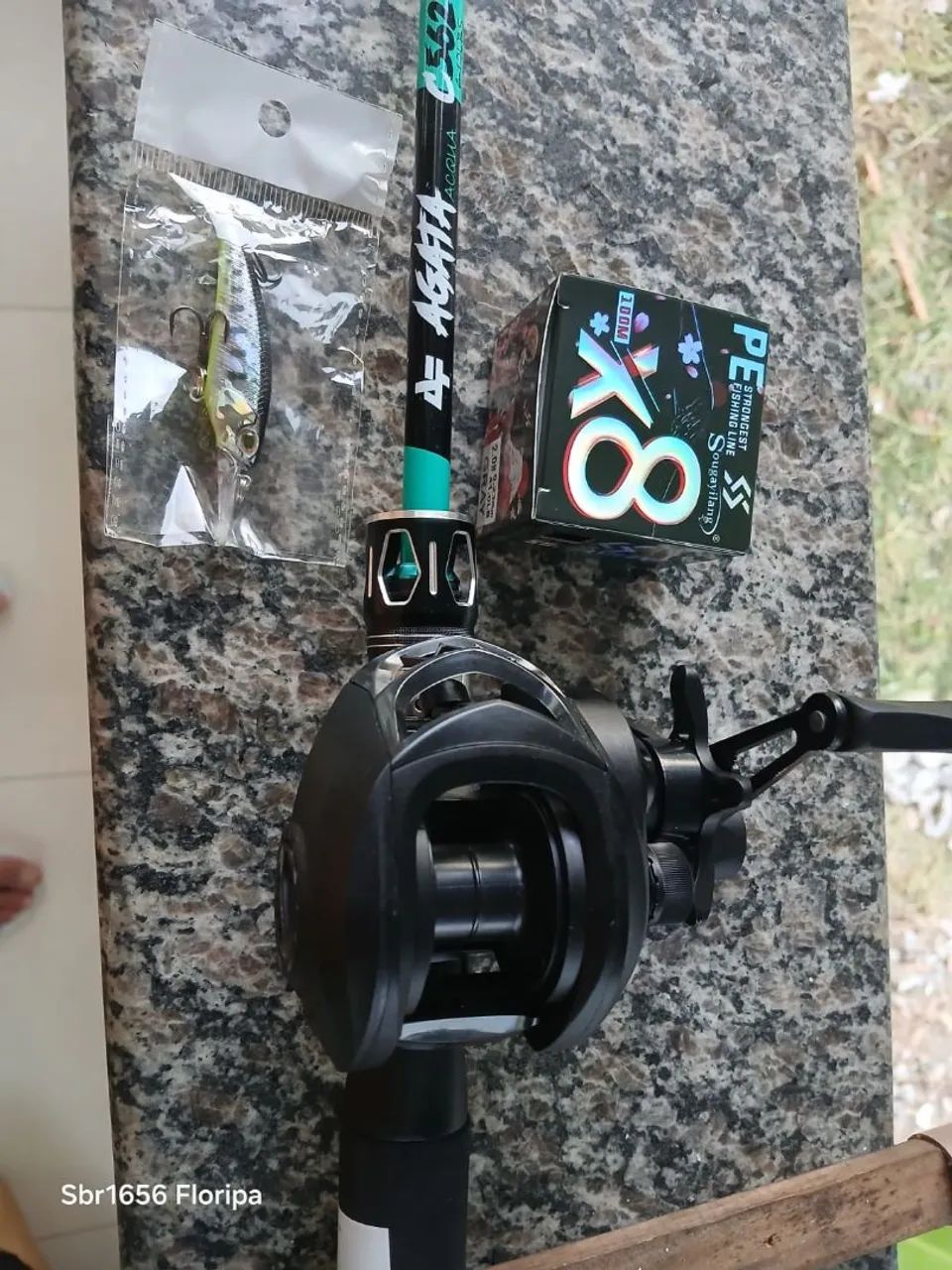 Vara e carretilha aqua - Foto 5
