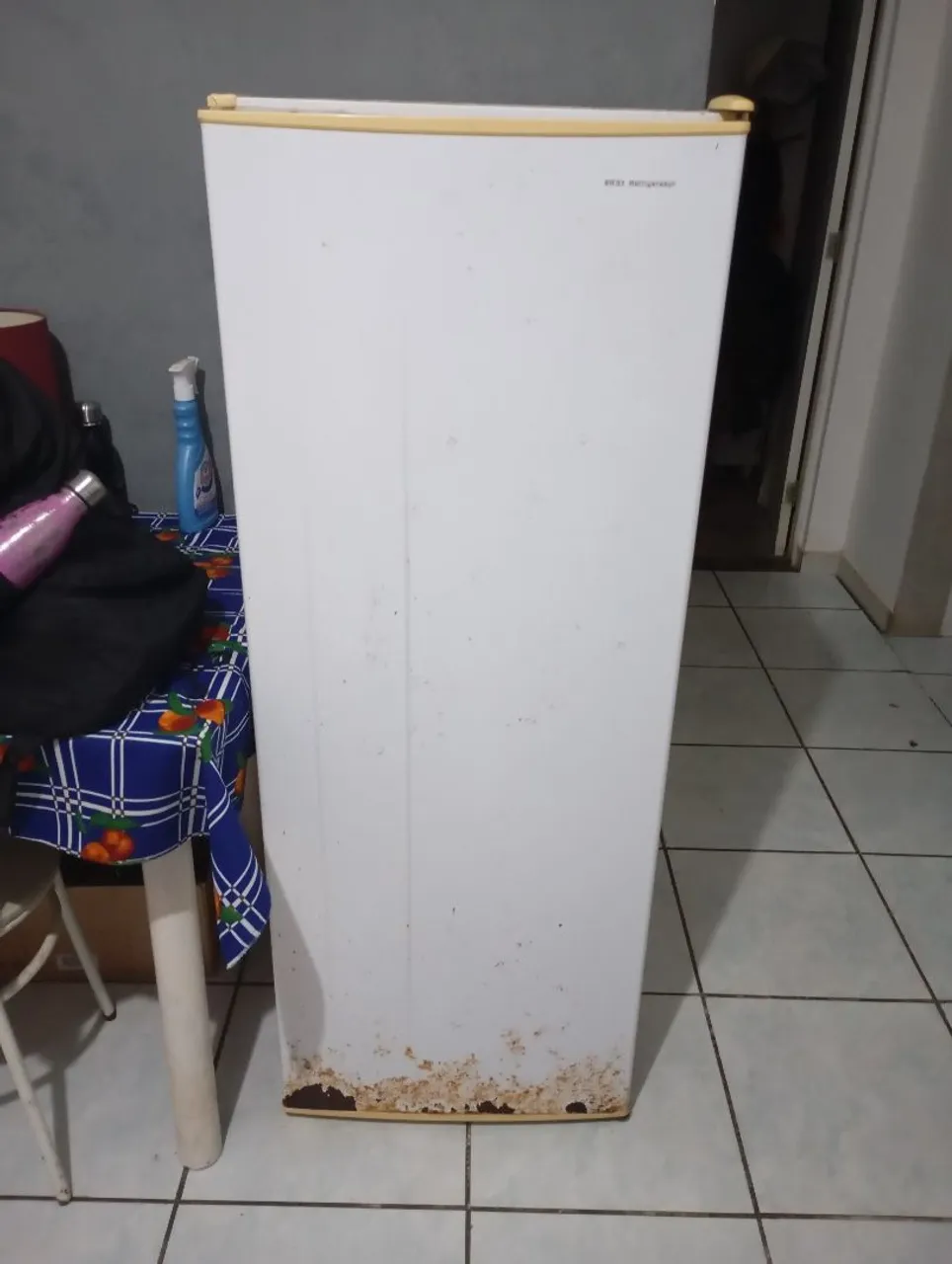 Vendo Geladeira Usada Funcionando - Uma Porta - Congelador - Antiga Branco
