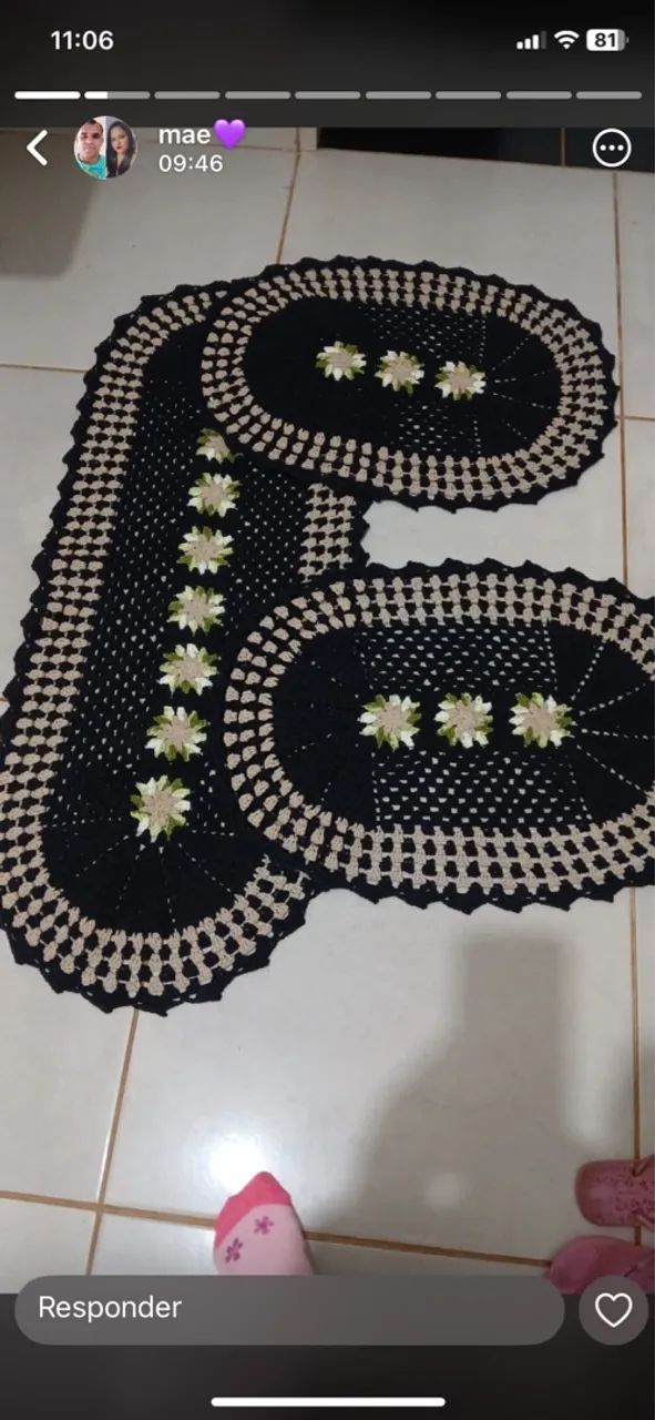 Tapete de Crochê Artesanal Exclusivo