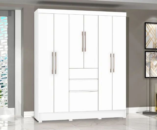 Guarda Roupa Brunela 7 Portas 2 Gavetas nOVO VARIOS MODELOS