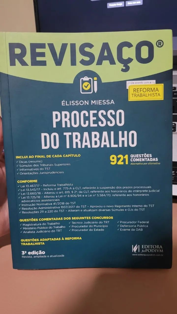 Livro: Processo do Trabalho - Coleção Revisaço - Élisson Miessa