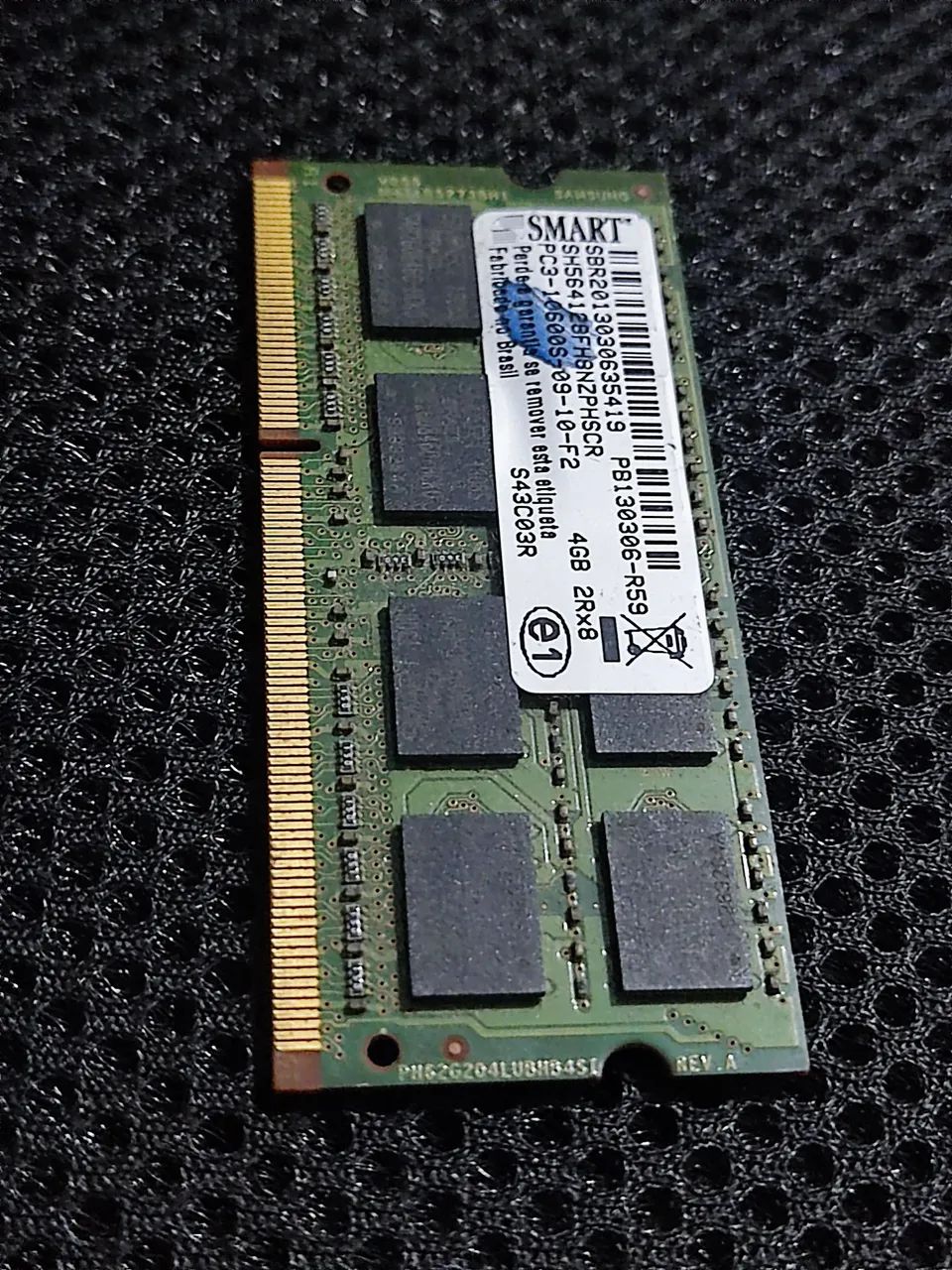 Memória RAM 4GB DDR3 PC3-10600S