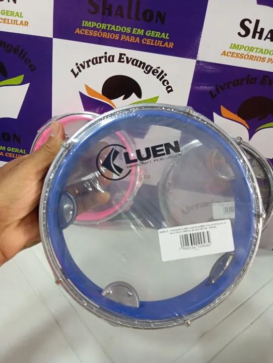 Pandeiro Júnior Luen - 8 Polegadas - Diversas Cores - Foto 3