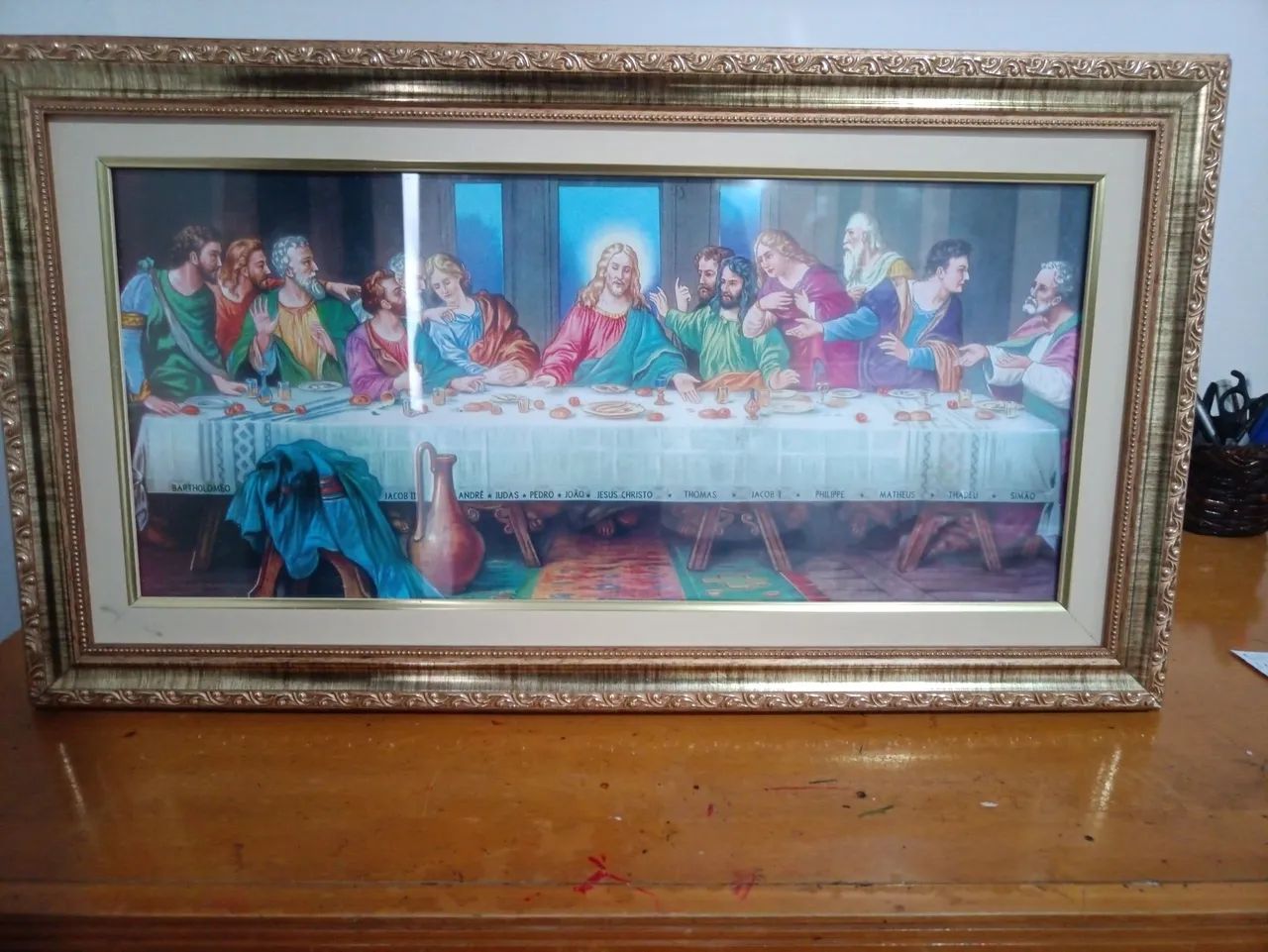 Quadro Decorativo - A Santa Ceia tampo Vidro 