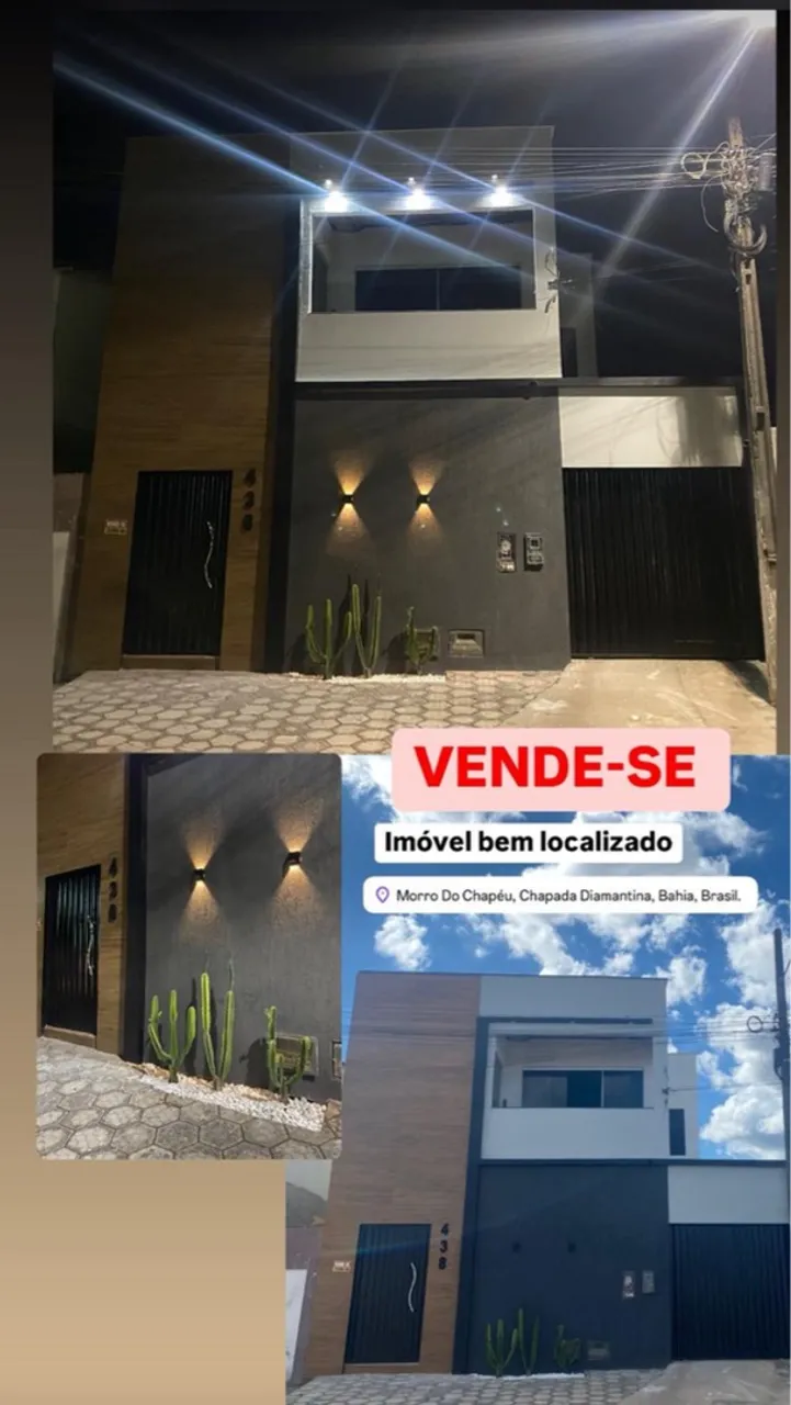 VENDO CASA EM MORRO DO CHAPÉU- BA