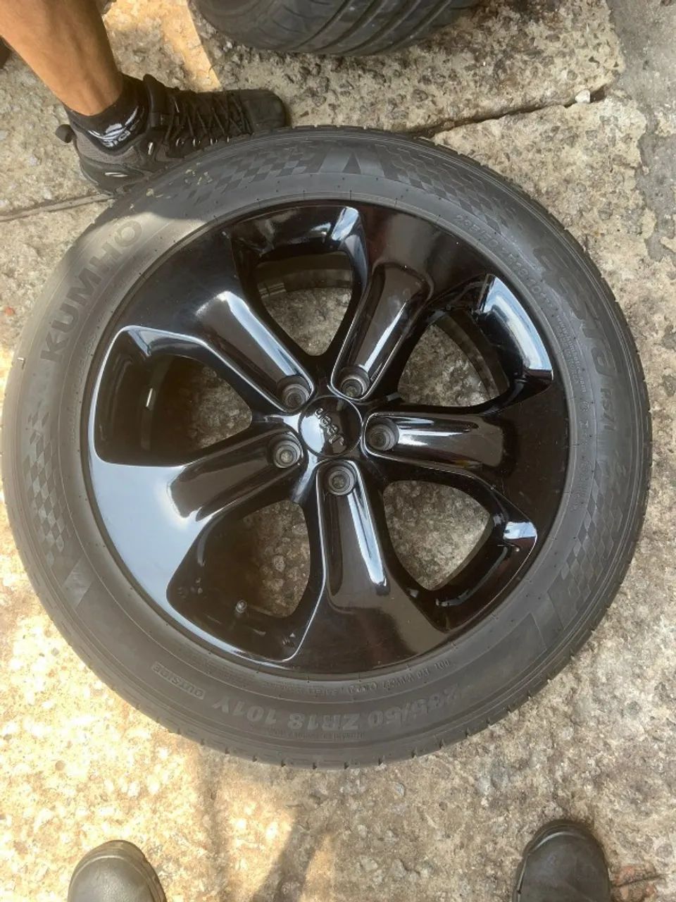 RODAS BLACK PIANO ARO 18 ( JEEP ) 5x110 RENEGADE / COMPASS  - Foto 3