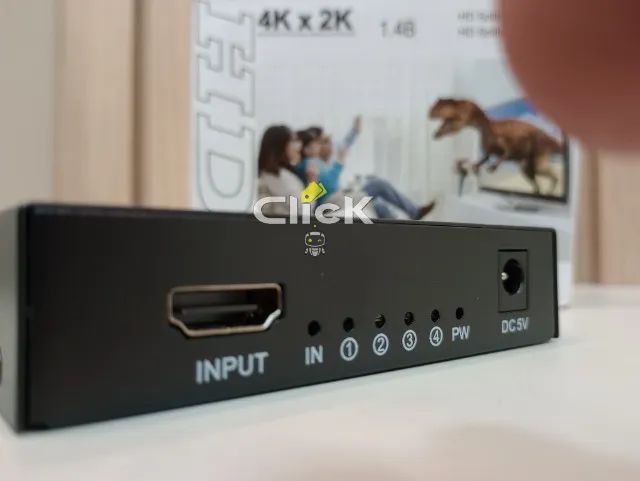 Splitter Hdmi 4 Saídas 1 Entrada Tv Monitor Full Hd 1080p - Foto 2