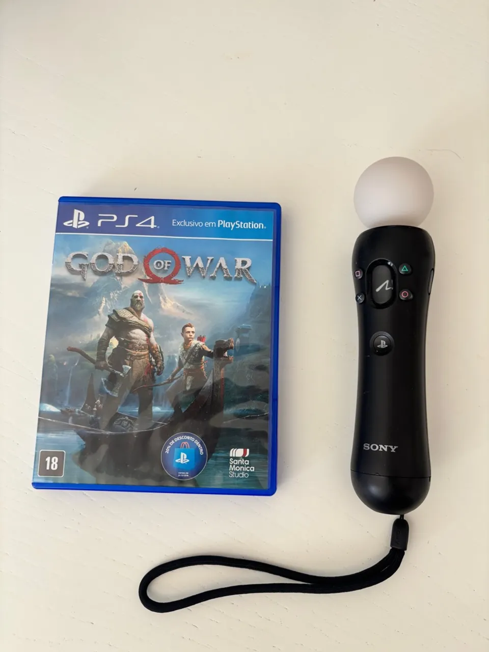 Sensor de movimento PS4 + jogo