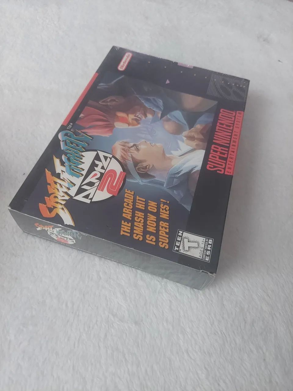 Fita Super Nintendo Street Fighter alpha 2 snes Lacrada - Jogos de