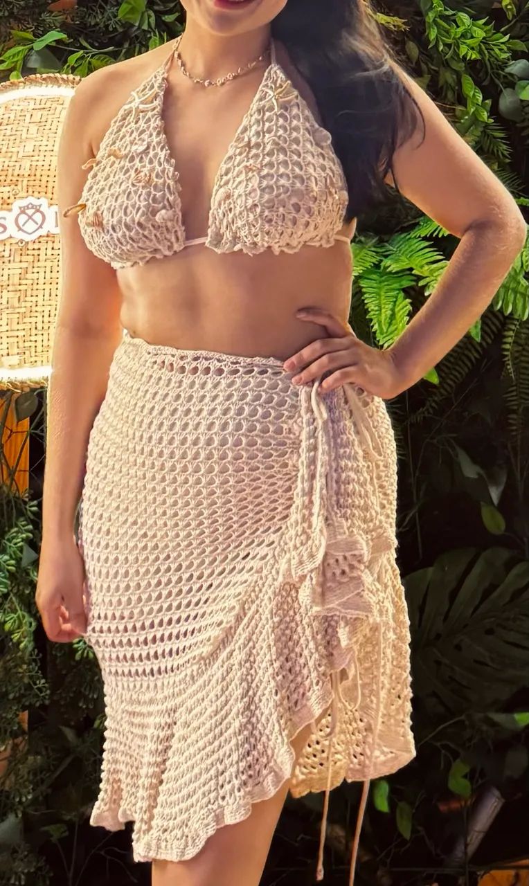 CONJUNTO DE CROCHÊ 