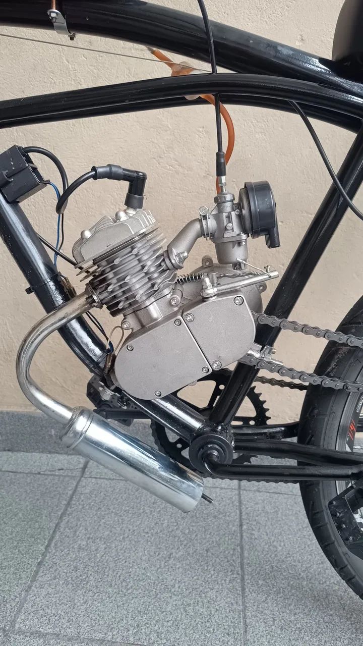 BICICLETA MOTORIZADA USADA SOMENTE 5 VEZES!!!! - Foto 5