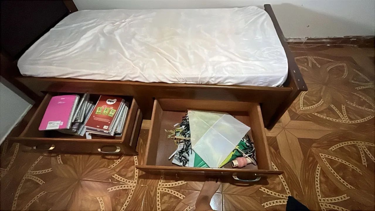 Cama de madeira maciça solteiro  - Foto 5