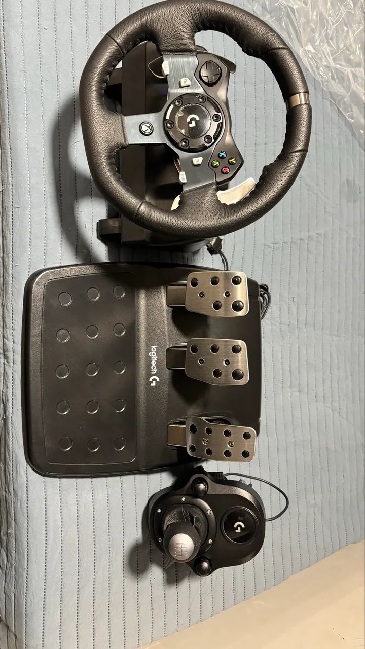 Volante logitech g920 com câmbio  - Foto 3
