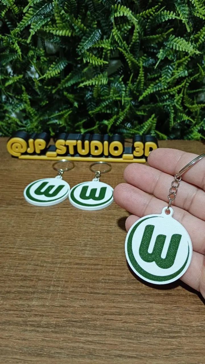 Kit 3 Chaveiros do Wolfsburg da Alemanha - Foto 4
