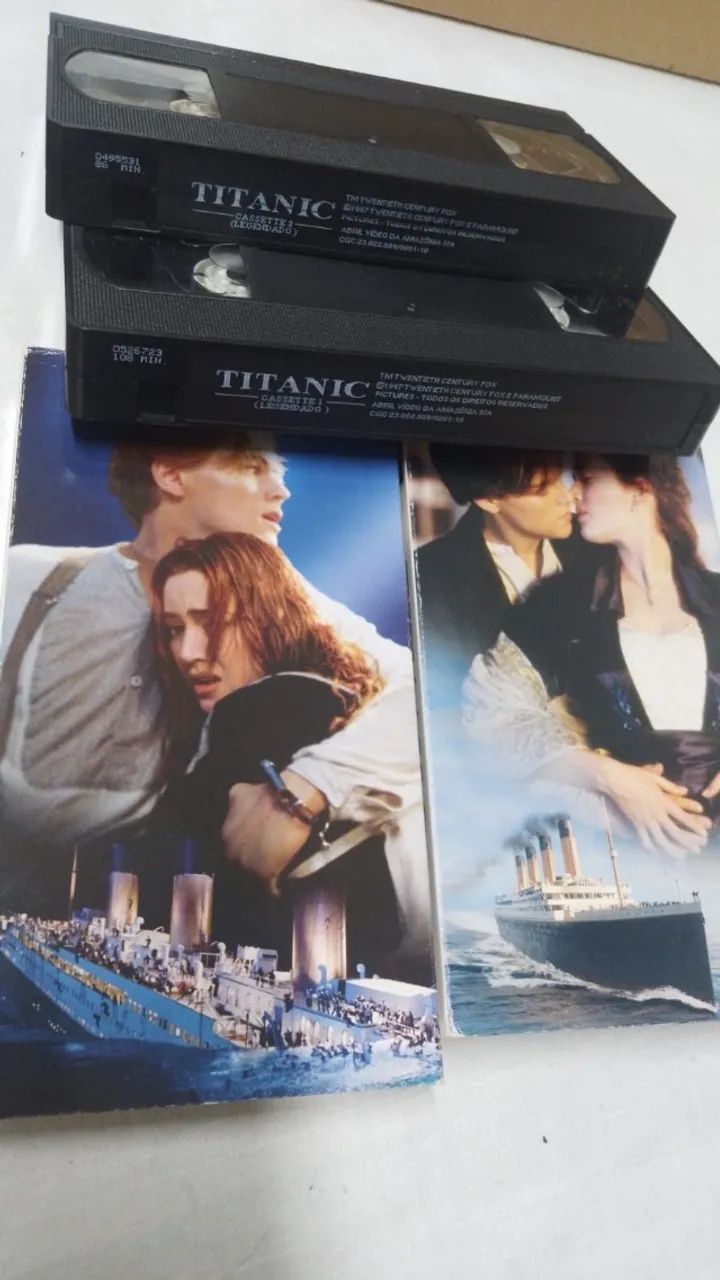 VHS Box Duplo Titanic - Legendado ( 25107 ) - Foto 5