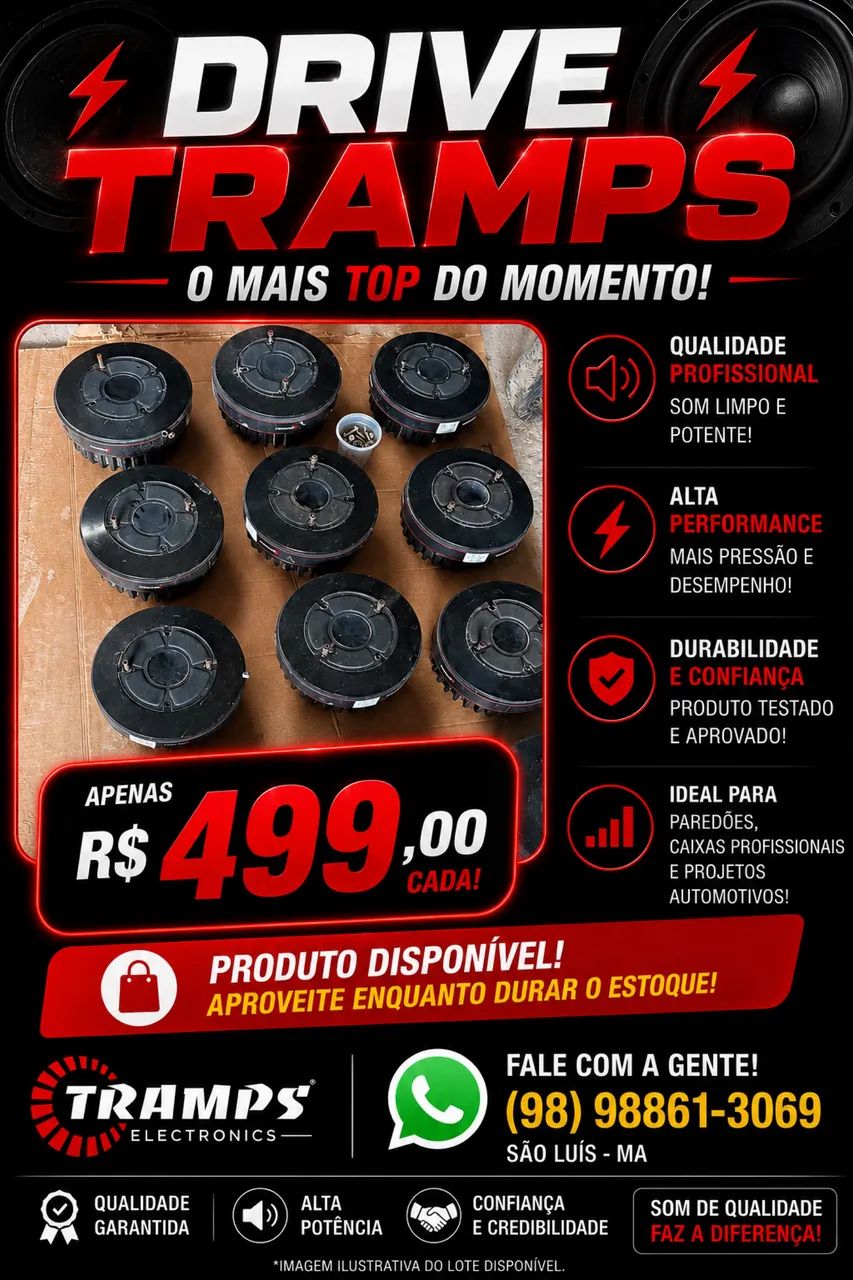 Drive Tramps , banda beat. T 900.  P A 2500 a 600