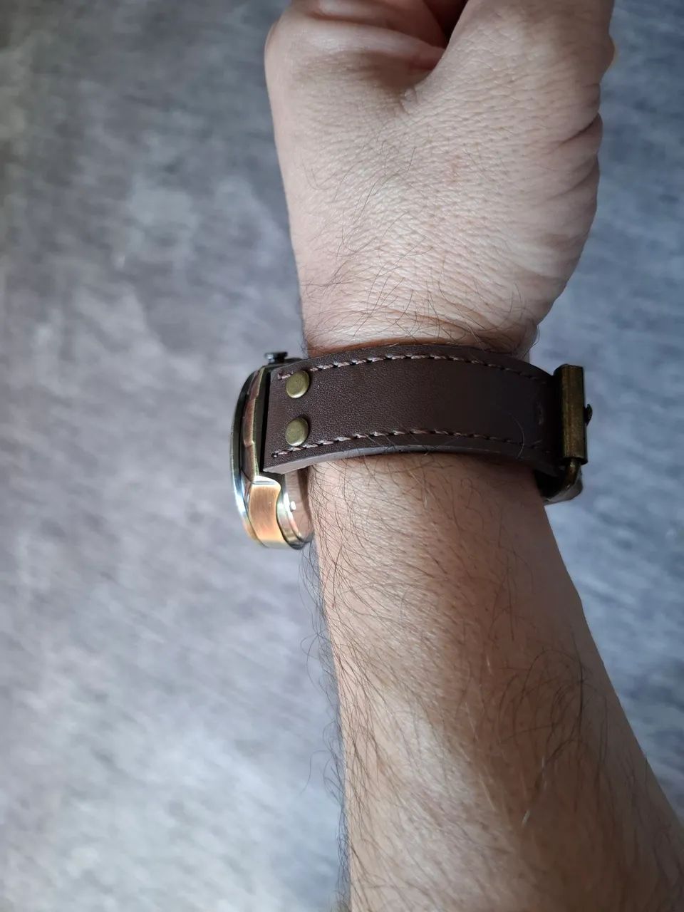Relógio Masculino Automático Steampunk Skeleton - Bronze Vintage - Foto 5