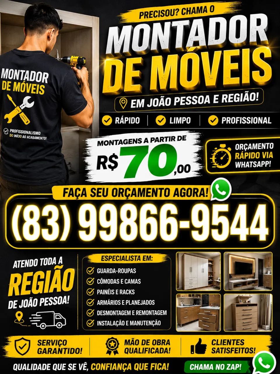 Montador de móveis em João Pessoa 