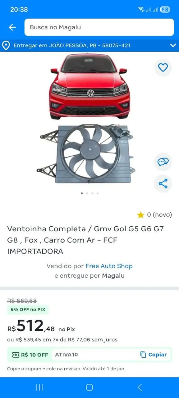 Ventoinha do gool  - Foto 4