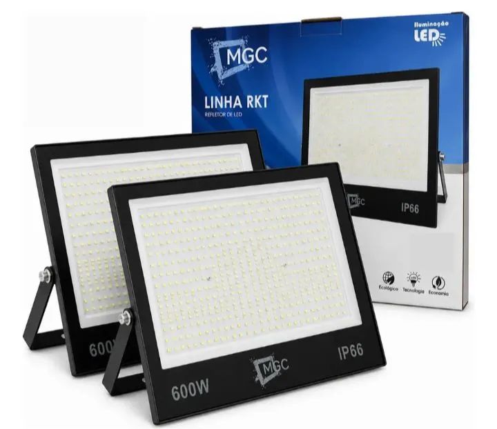 Refletor de Led 600W Branco Frio  - Foto 2
