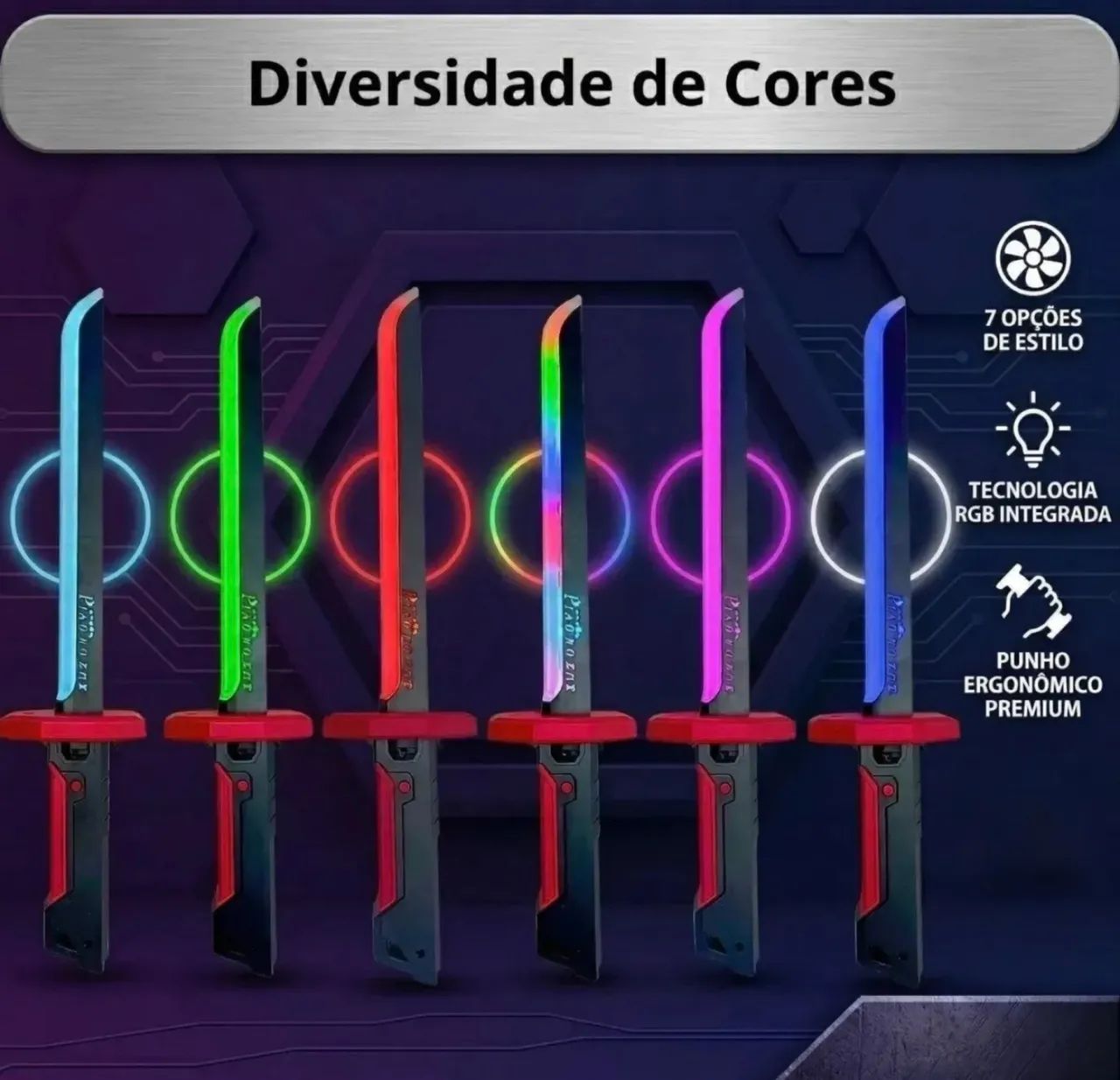 Katana Led com Efeitos Incríveis  - Foto 4