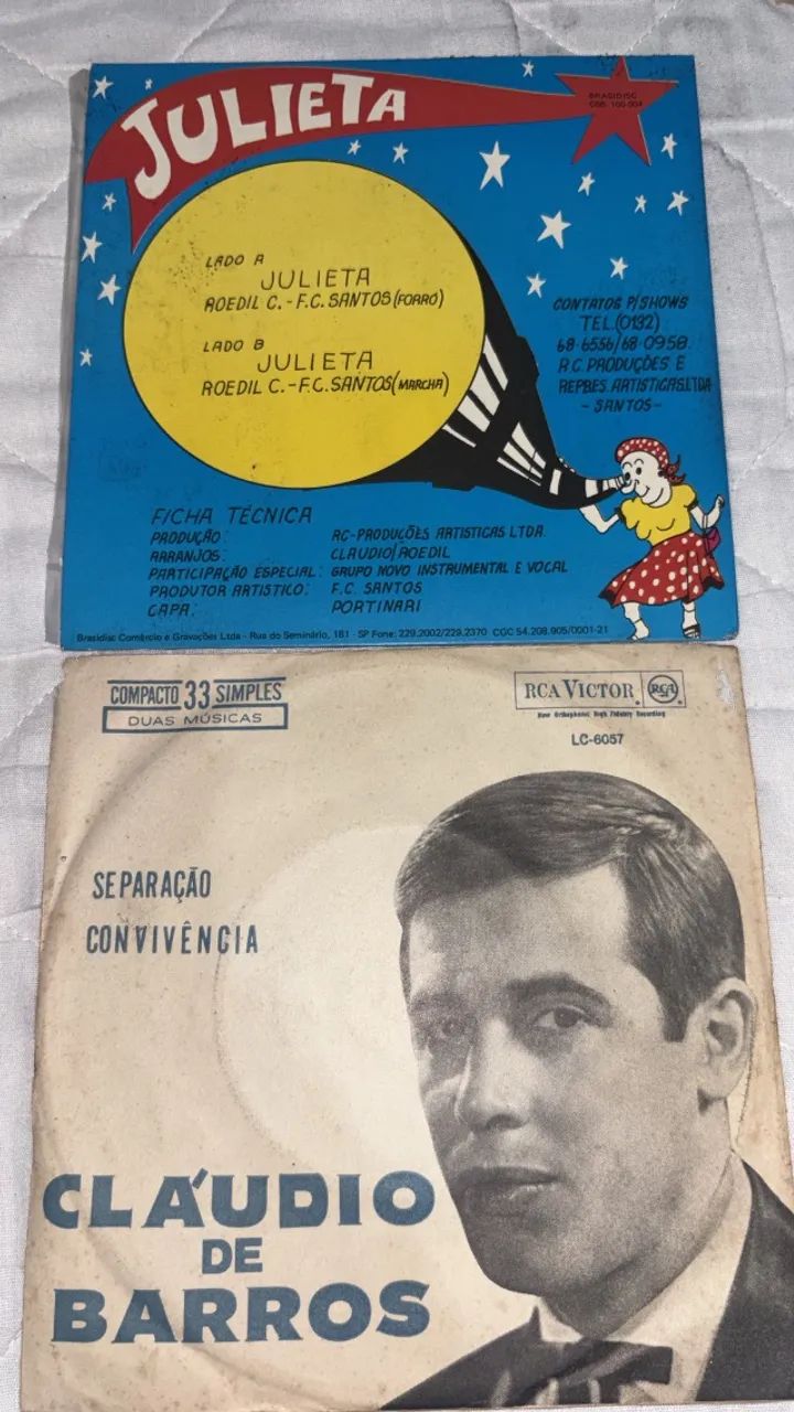 Kit 10 discos mini vinil clássicos  - Foto 4