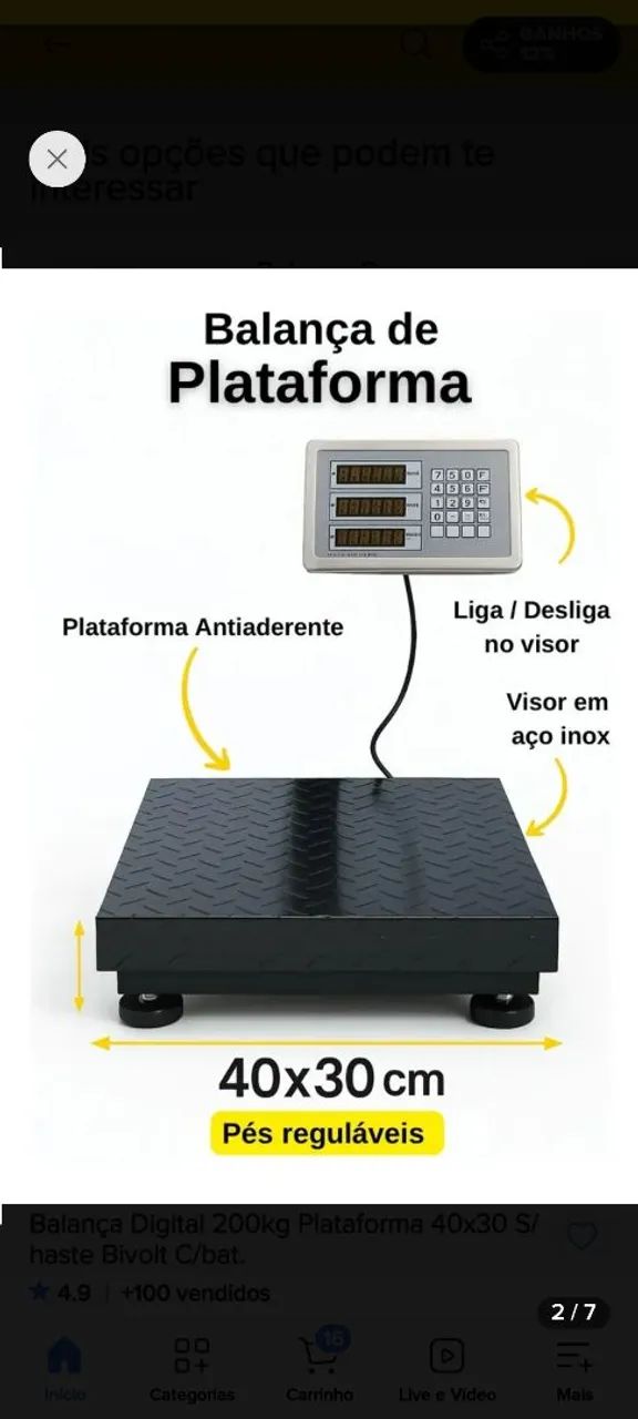 Vendo balança Nova nunca usada.