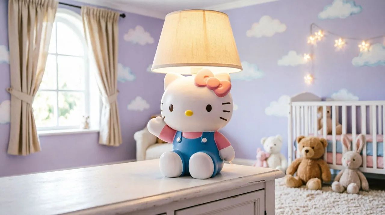 Abajur infantil Hello Kitty - Foto 2