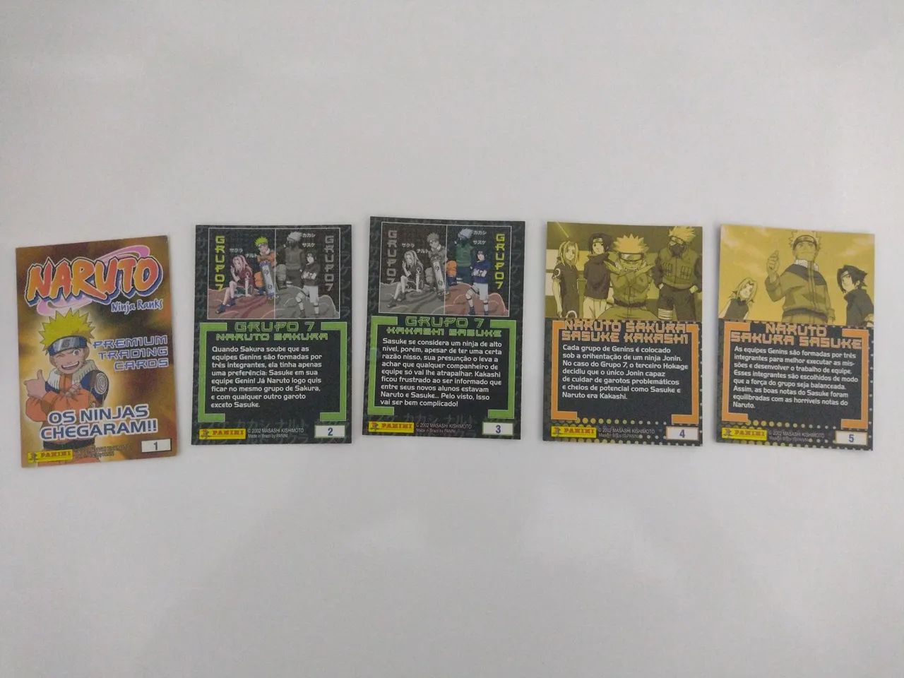 Lote 57 Cards Panini Naruto Ninja Ranks Coleção Antiga - Hobbies e