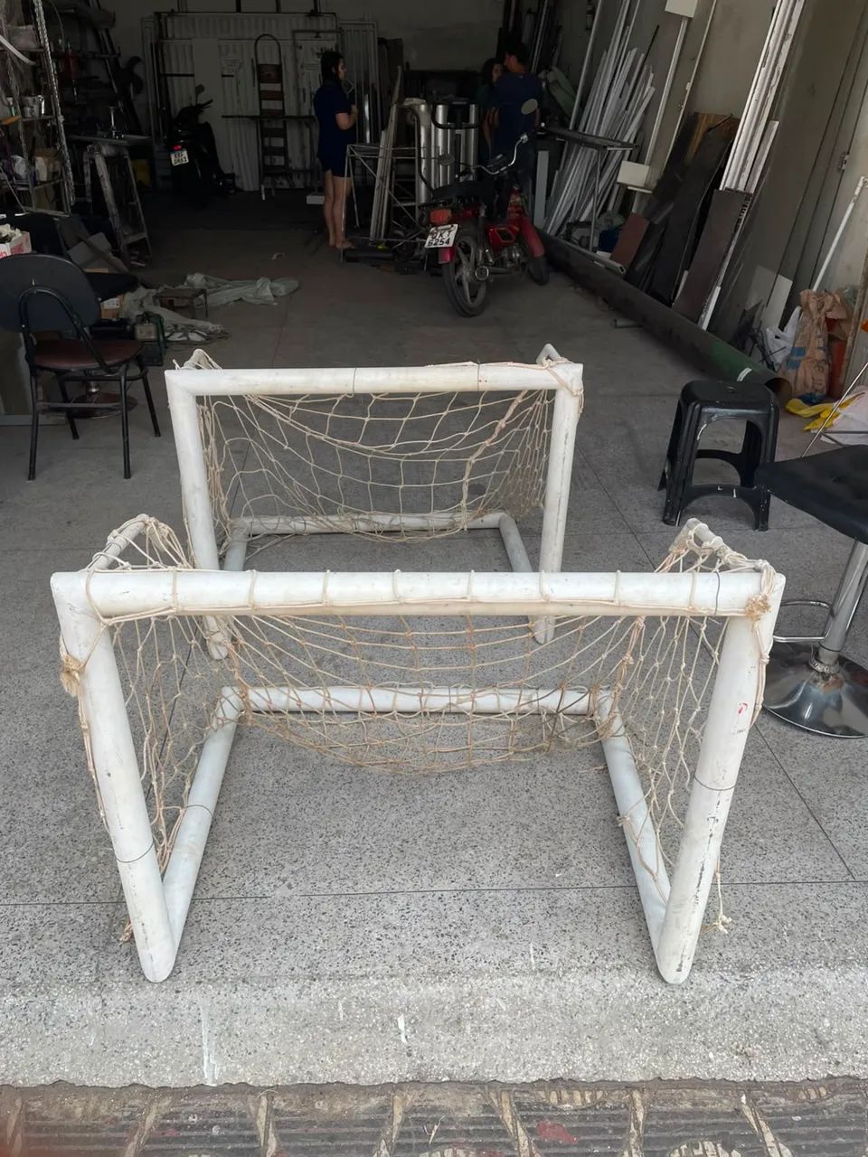 Mine trave de futebol