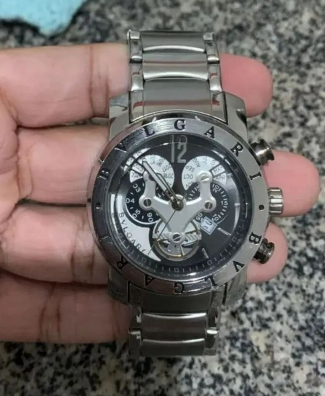 Relógio bvgari skeleton AAA+